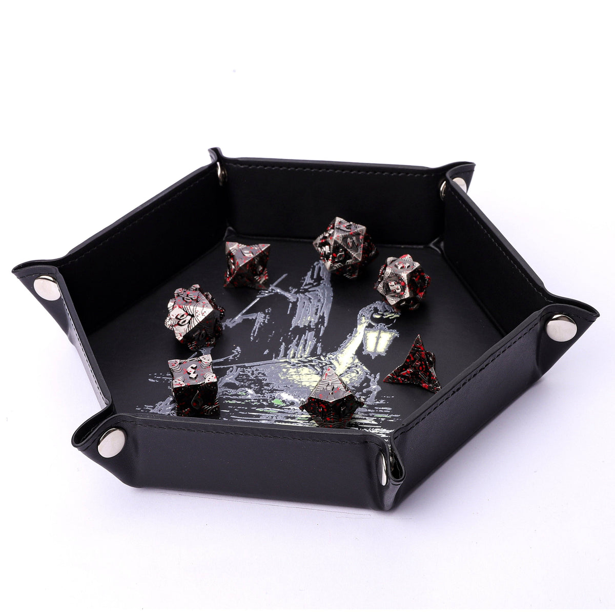 Hymgho Premium Dice - Table Armor Dice Tray - Boatman
