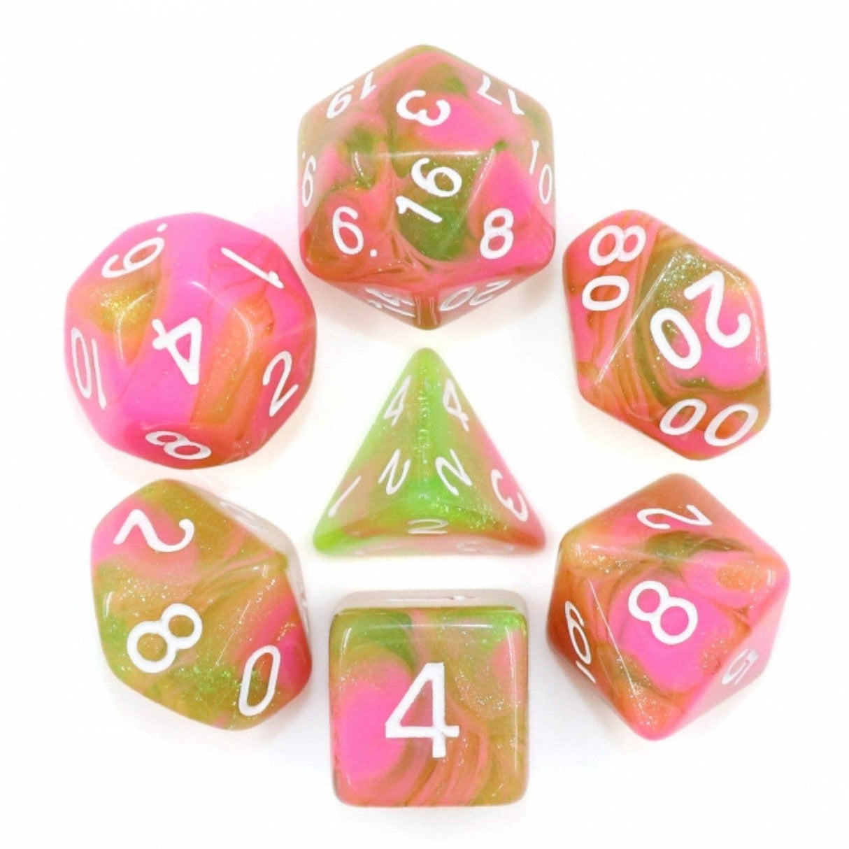 Foam Brain: Apple Taffy RPG Dice Set