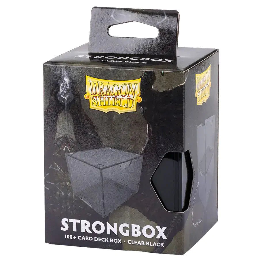 Dragon Shield Deckbox: 100+ Strongbox- Clear Black