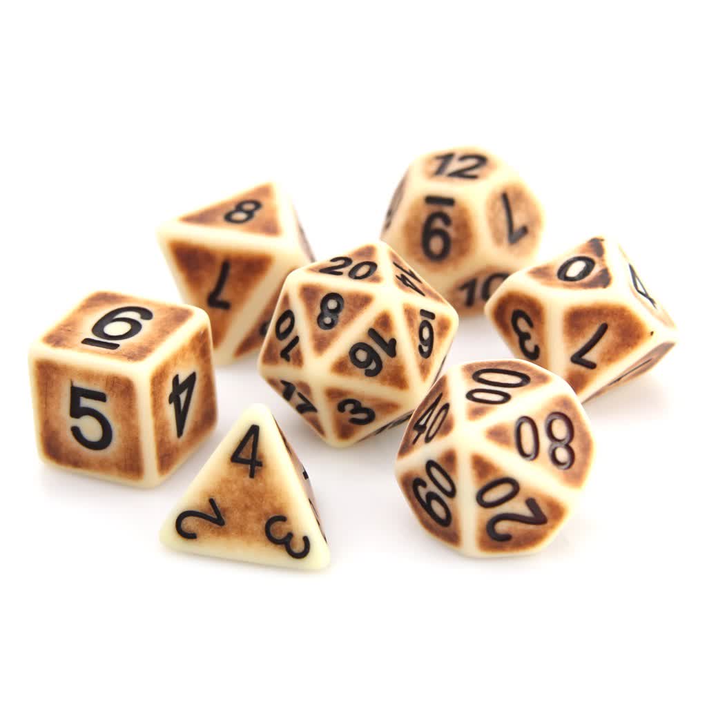 Die Hard Dice: 7pc RPG Set - Bone Ancient