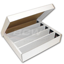 BCW SUPPLIES: CARD BOX - 5000CT 5-ROW SUPER MONSTER WITH 1/2 LID