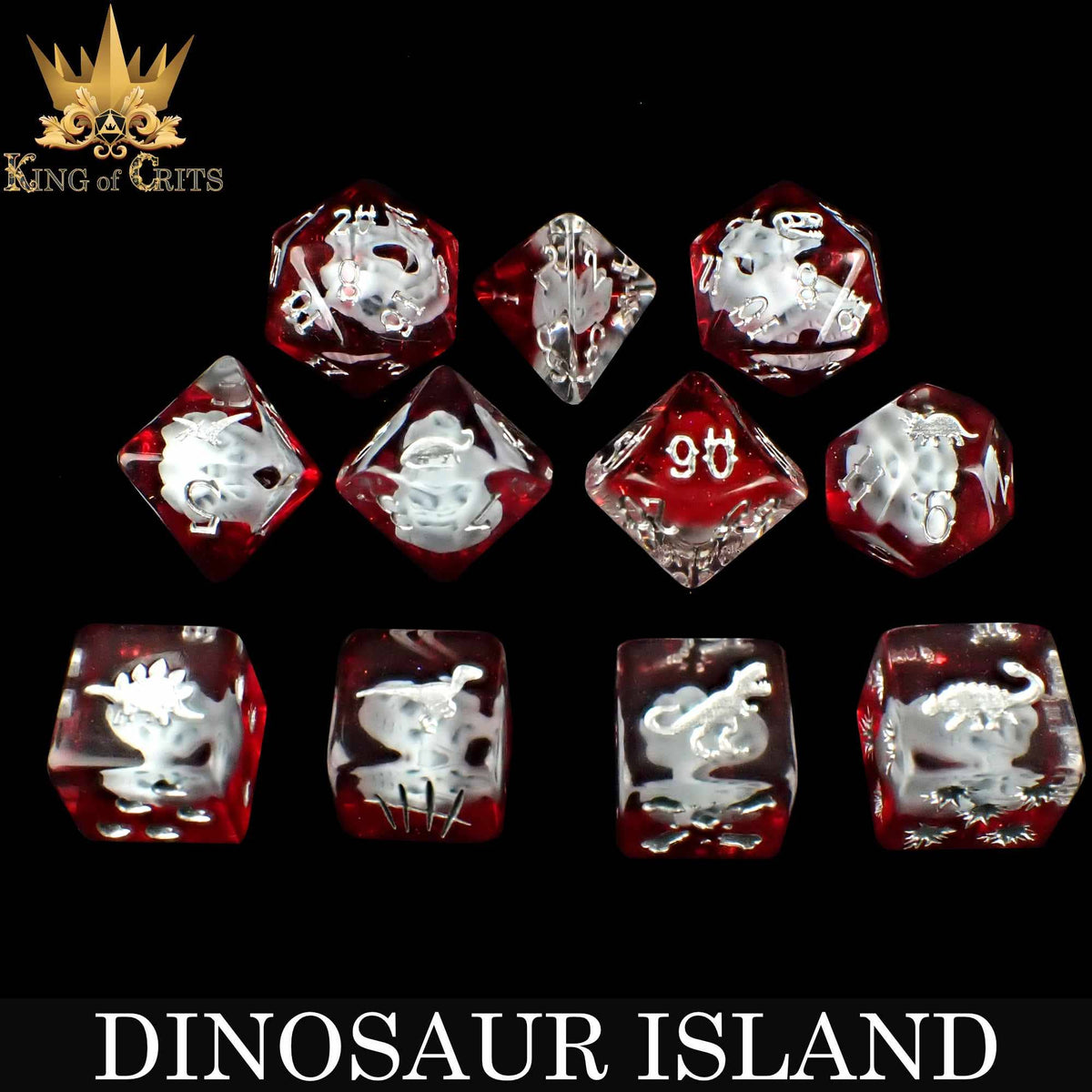 DND Dice - Dinosaur Island - 11 Dice Set