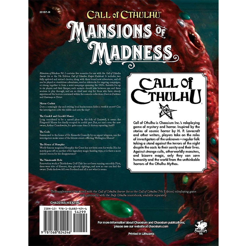 Call Of Cthulhu: Mansions Of Madness
