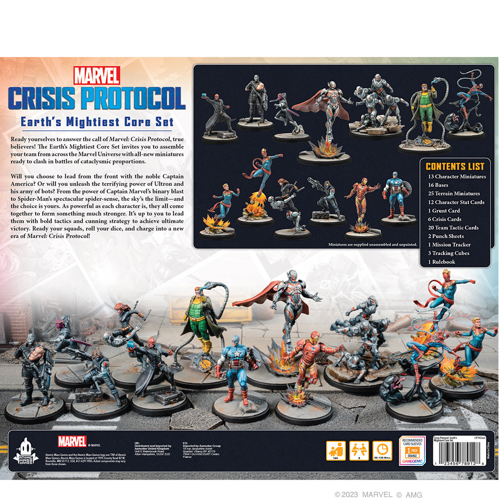 Marvel Crisis Protocol: Earth's Mightiest Heroes Core Set