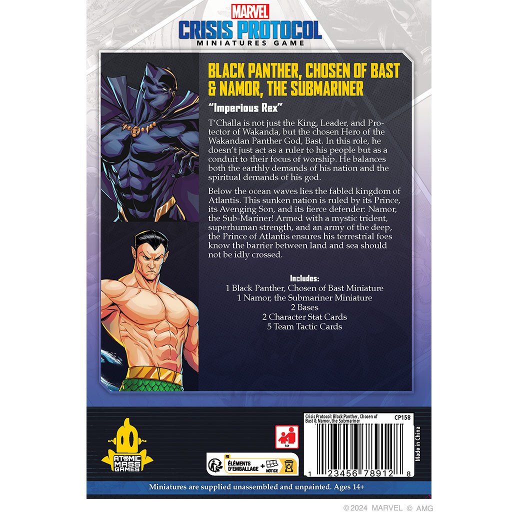 Marvel Crisis Protocol: Black Panther Chosen of Bast & Namor the Sub-Mariner