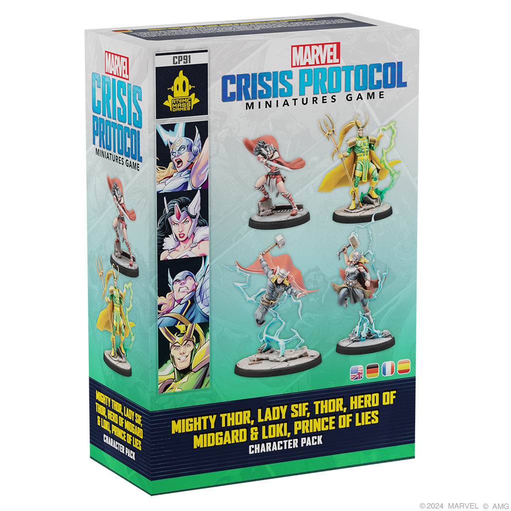 Marvel Crisis Protocol: Mighty Thor, Lady Sif, Thor Hero of Midgard & Loki Prince of Lies