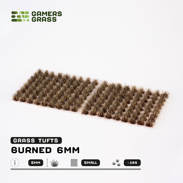 Gamers Grass Tufts: Tufts- Burned Tufts 6mm- Small