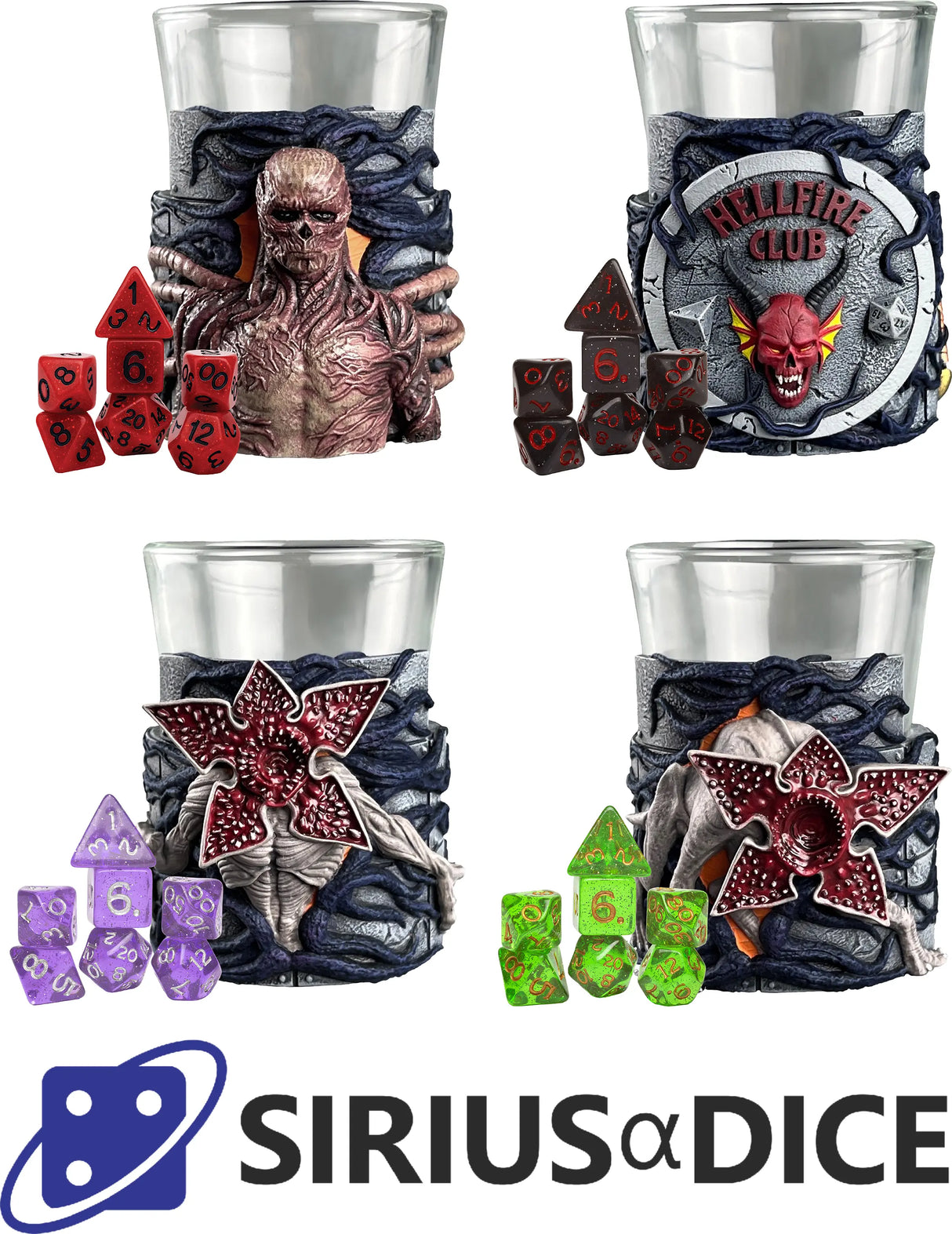 Sirius Dice Stranger Things Mini Dice Cups