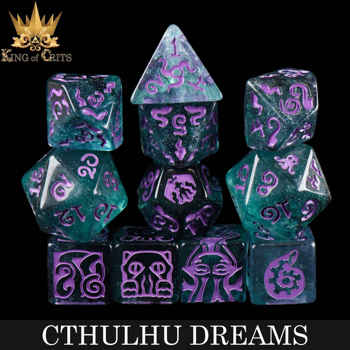 DND Dice - Cthulhu Dreams - 11 Dice Set