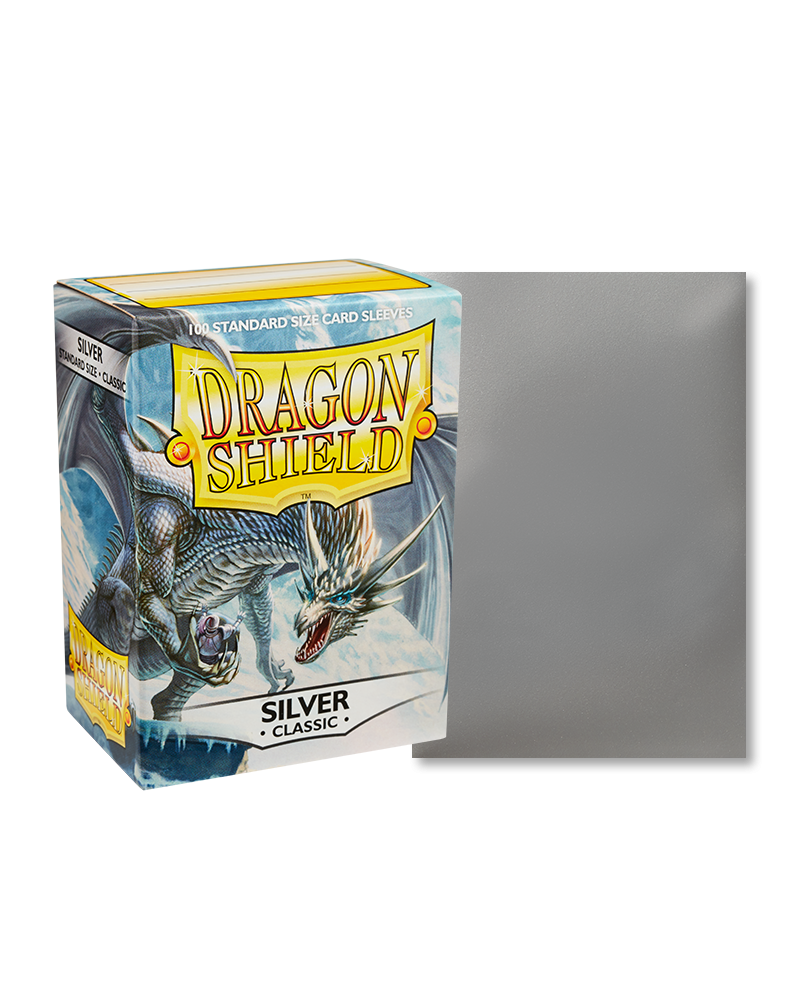Dragon Shields: (100) Classic Silver