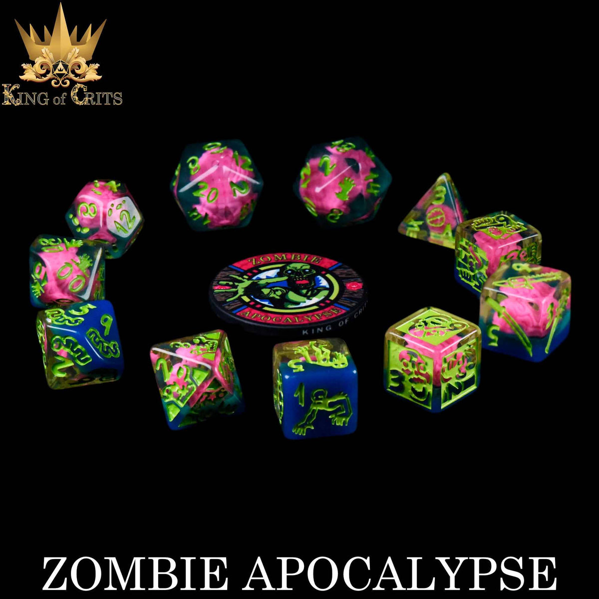 DND Dice- Zombie Apocalypse - 11 Dice Set