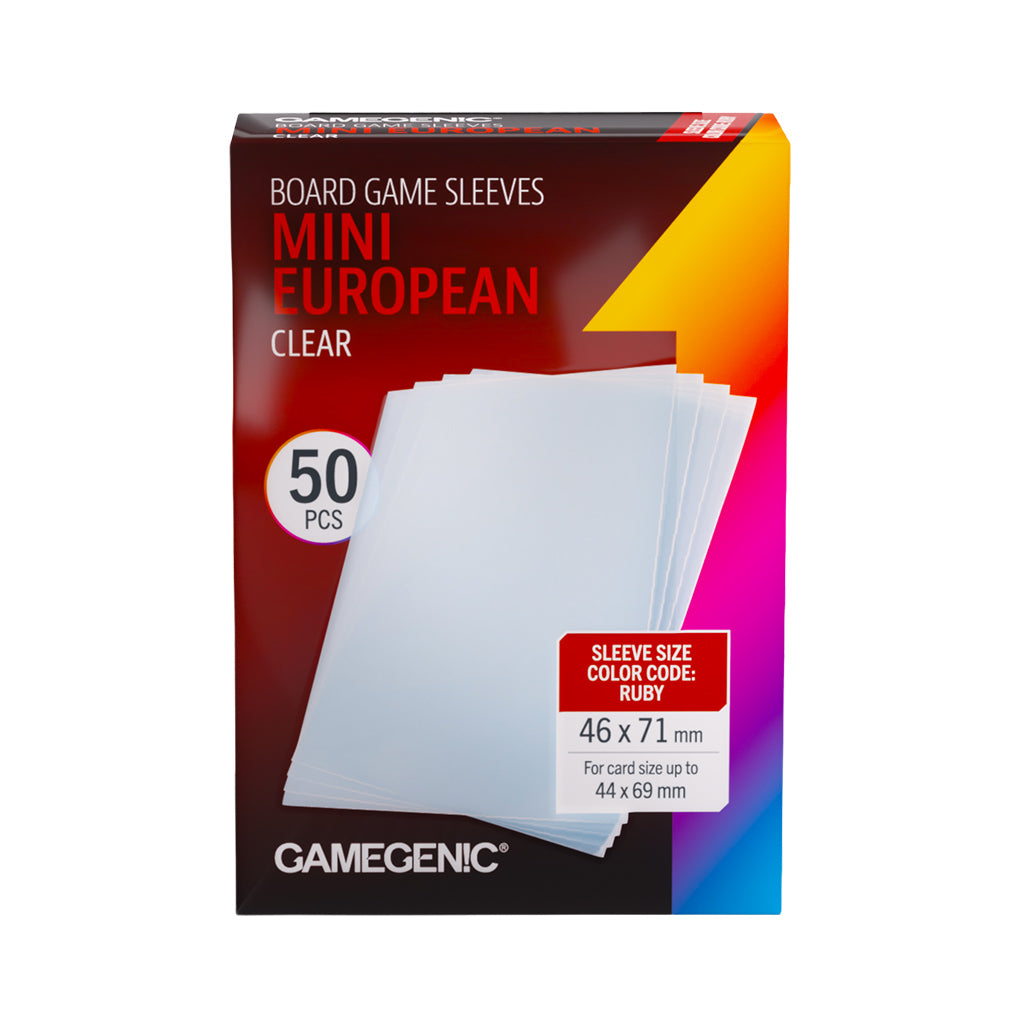 Gamegenic: Board Game Sleeves Mini European Clear 46 x 71 mm