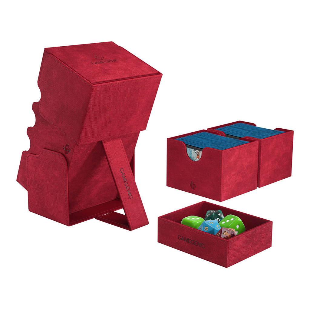 Stronghold 200+ XL Card Convertible Deck Box: Red
