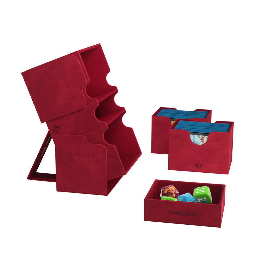 Stronghold 200+ XL Card Convertible Deck Box: Red