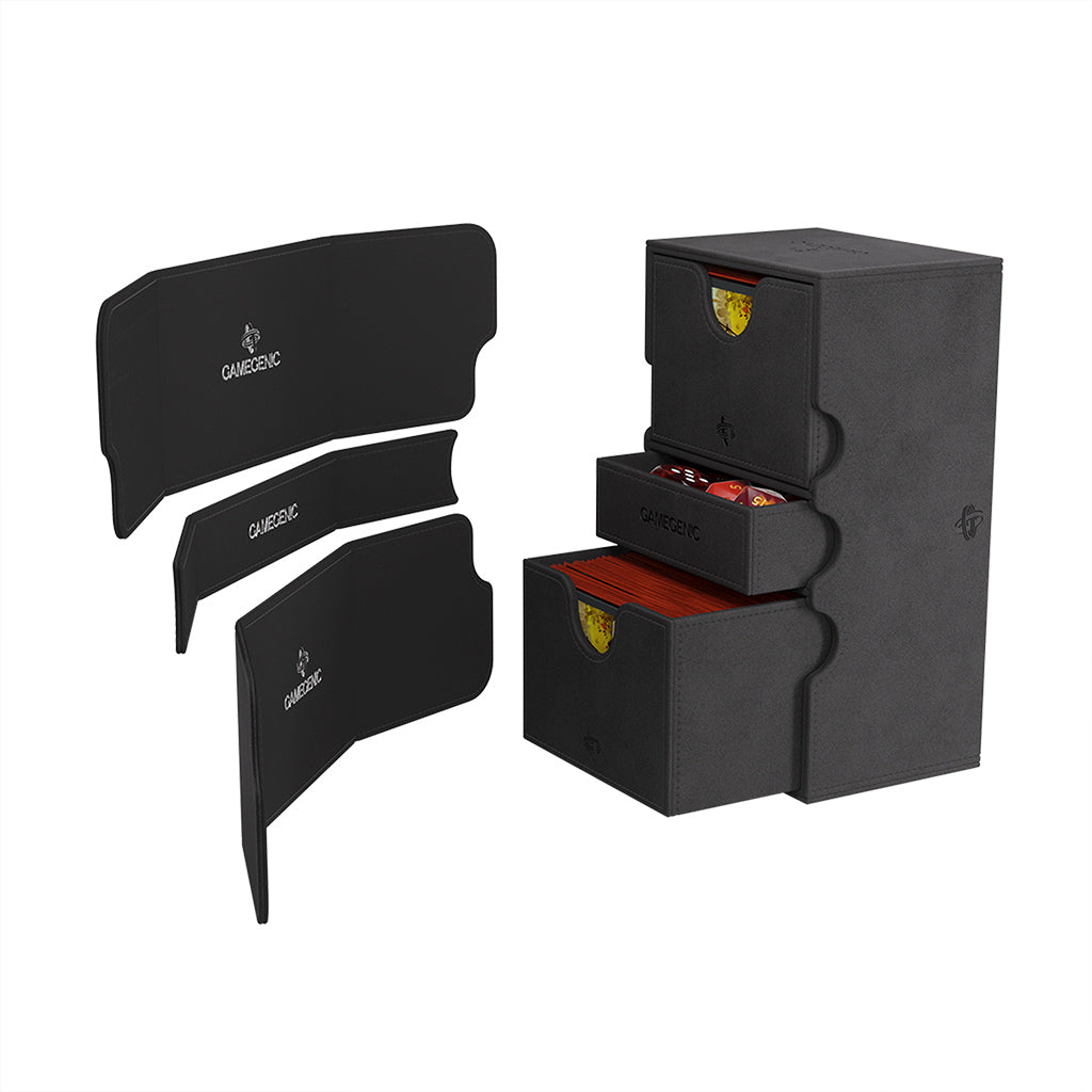 Stronghold 200+ XL Card Convertible Deck Box: Black