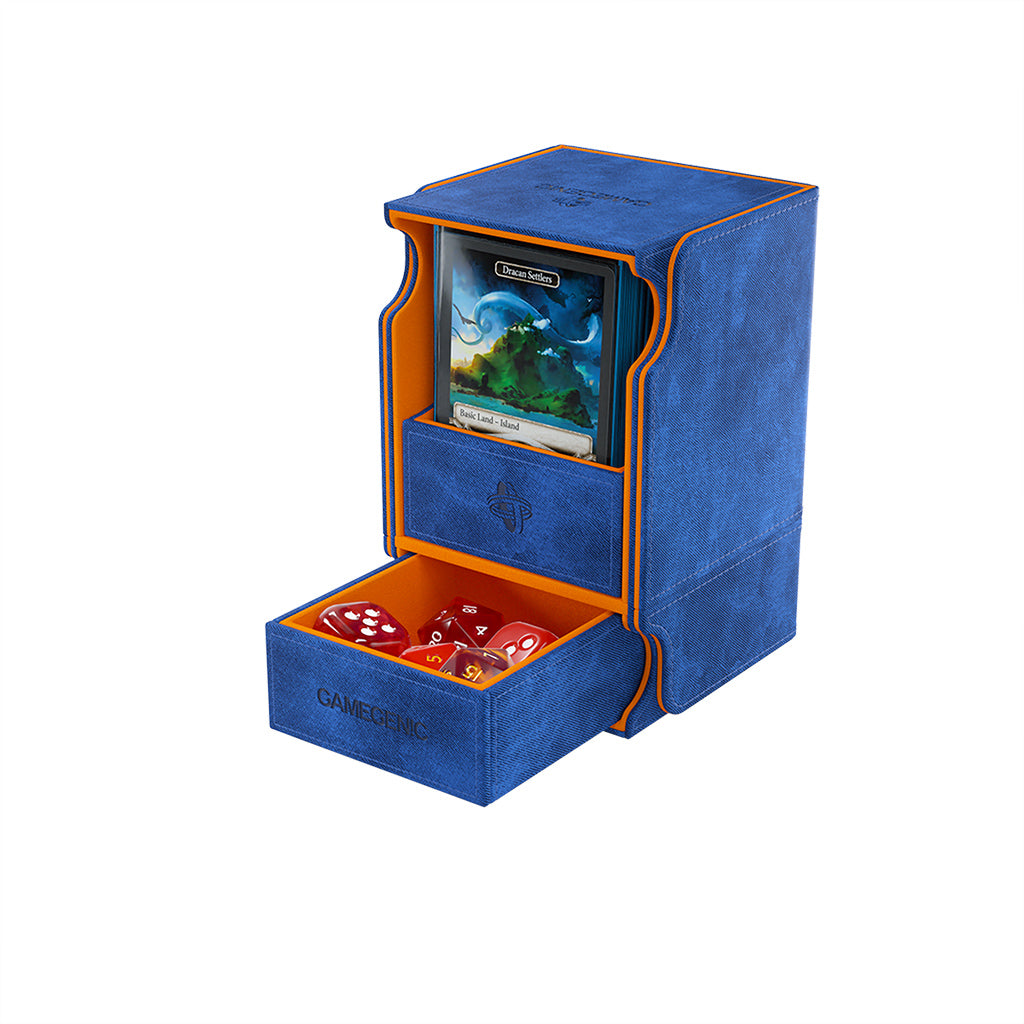 Watchtower 100+ XL Card Convertible Deck Box: Blue/Orange