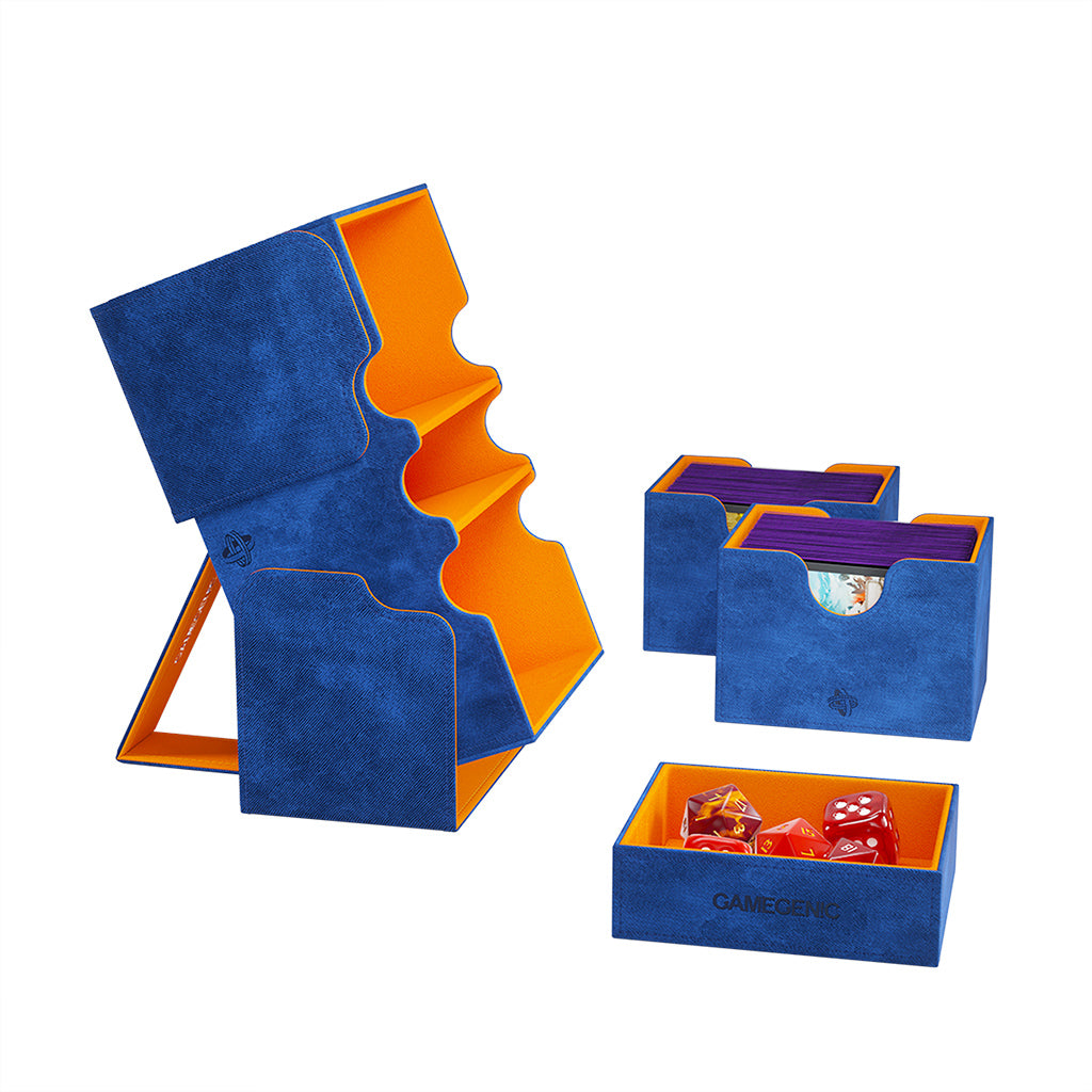 Stronghold 200+ XL Card Convertible Deck Box: Blue/Orange