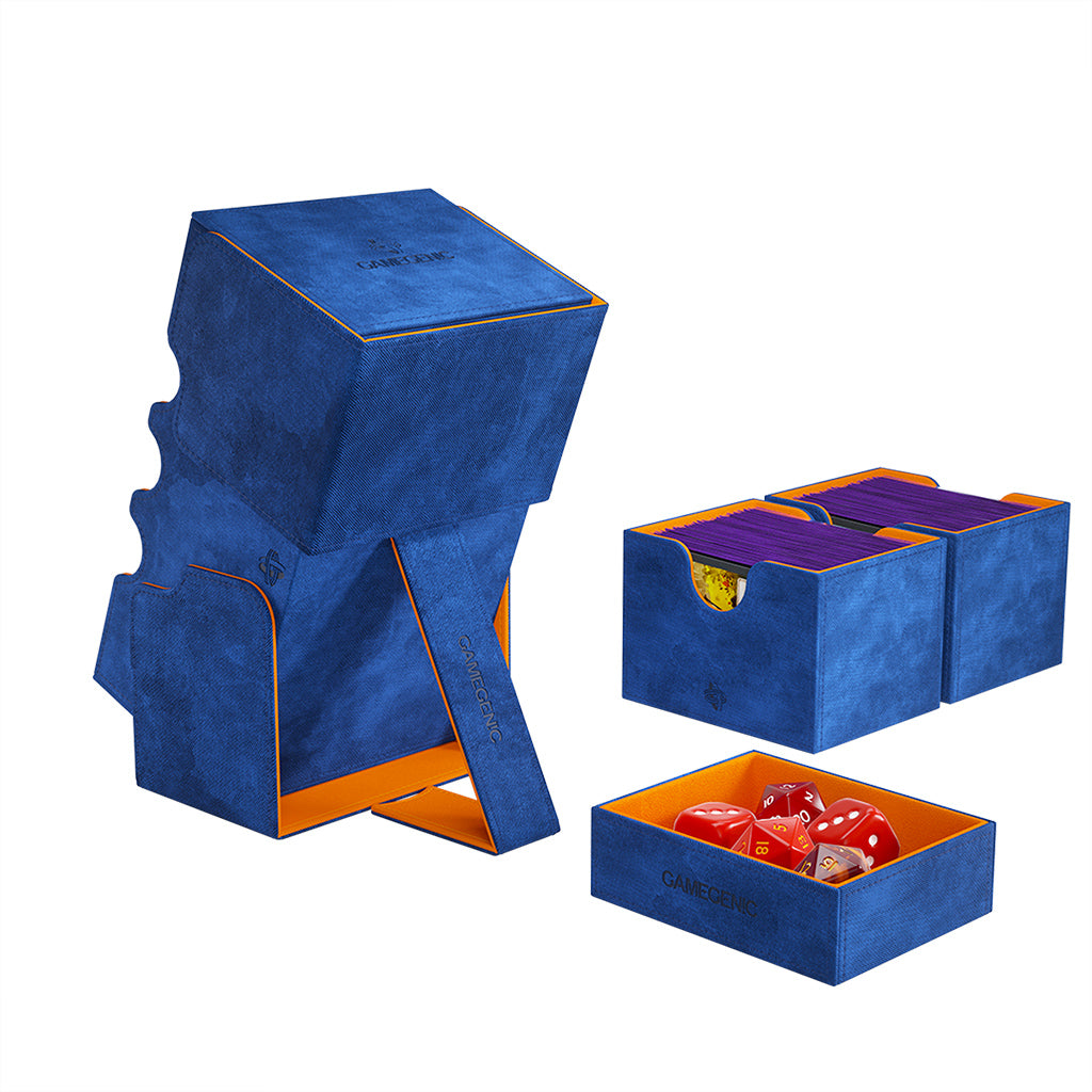 Stronghold 200+ XL Card Convertible Deck Box: Blue/Orange