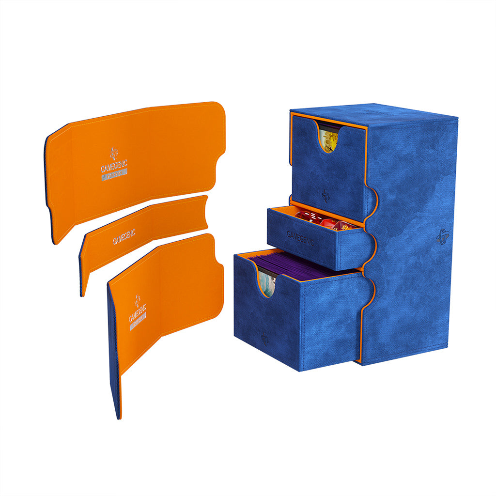 Stronghold 200+ XL Card Convertible Deck Box: Blue/Orange