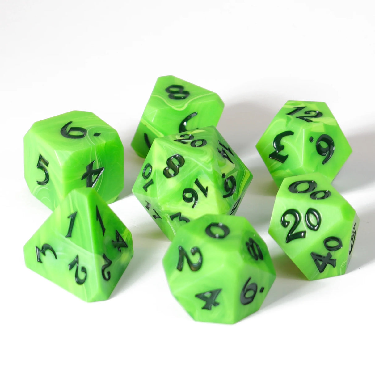 Die Hard Dice: 7pc RPG Set - Avalore Giggly Grass