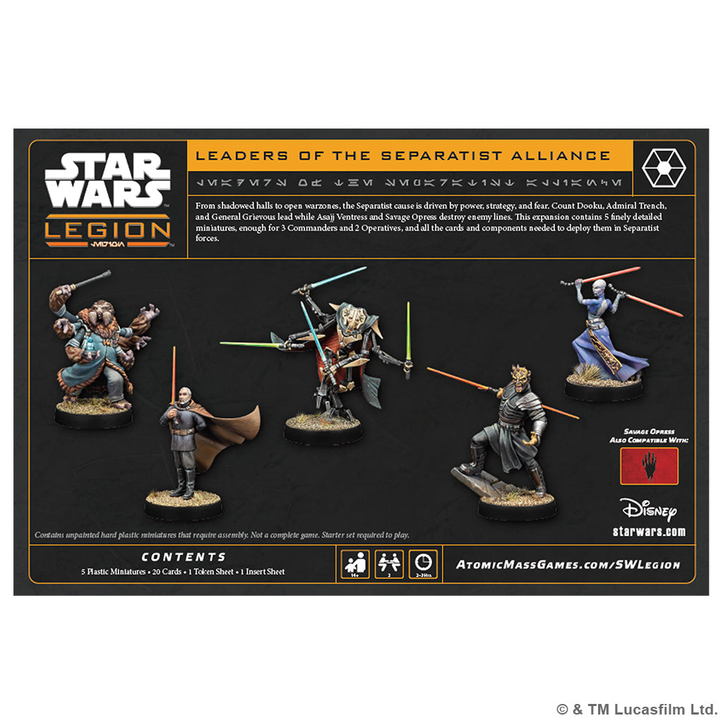Star Wars: Legion – Leaders Of The Separatist Alliance