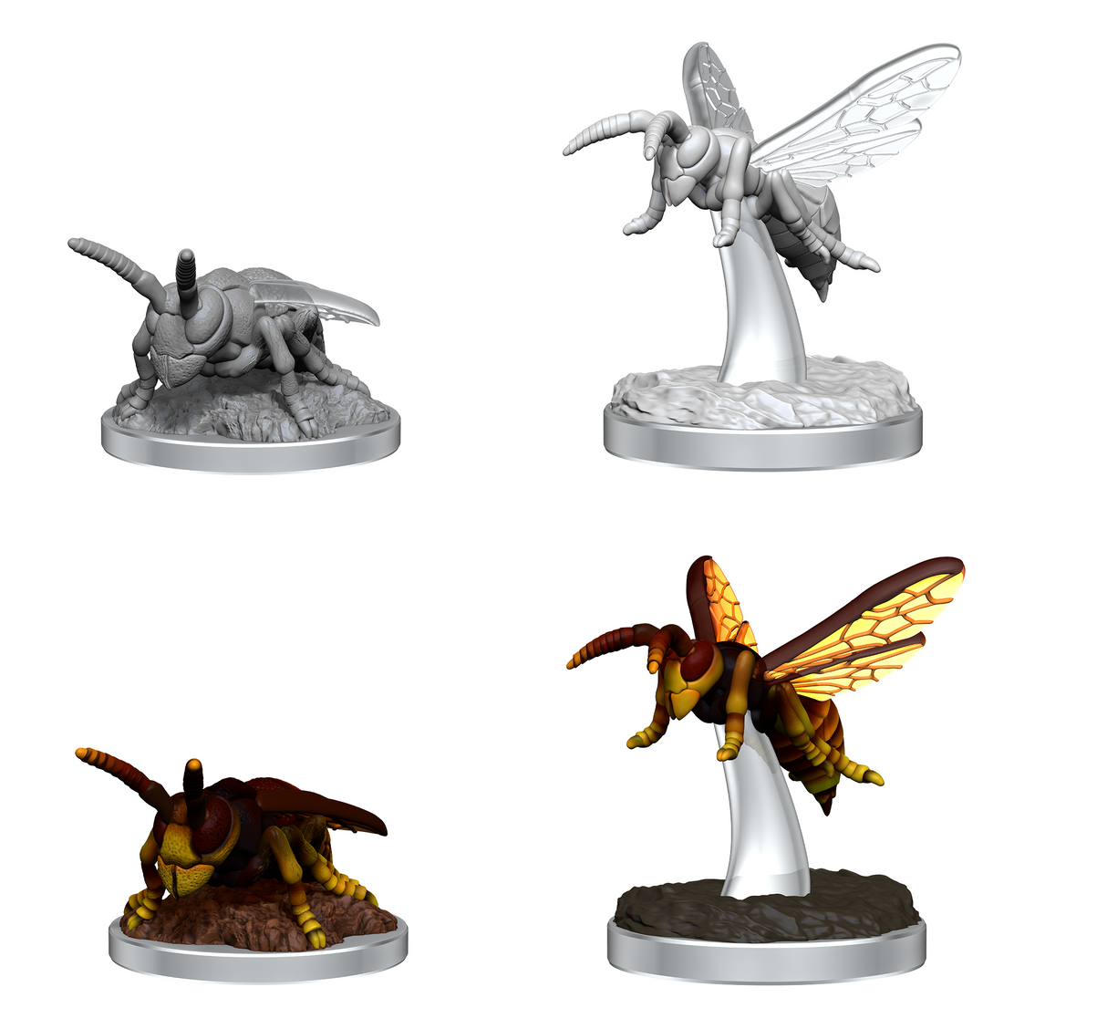 WizKids Unpainted Minis W 19 Murder Hornets