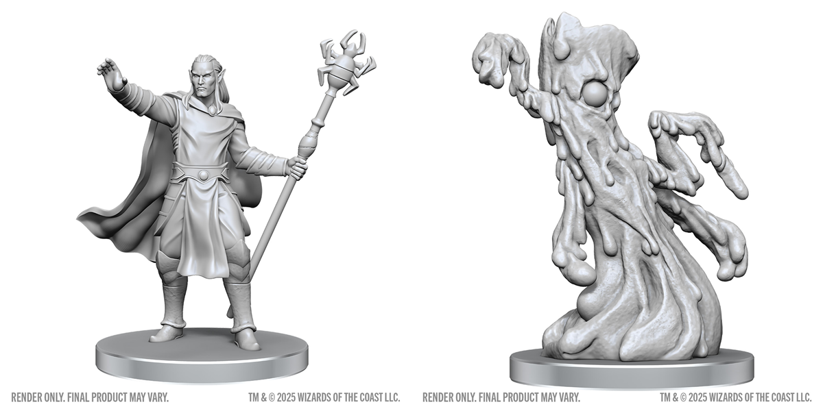 D&D: Nolzur`s Marvelous Unpainted Miniatures - W28 Drow Mage & Yochlol