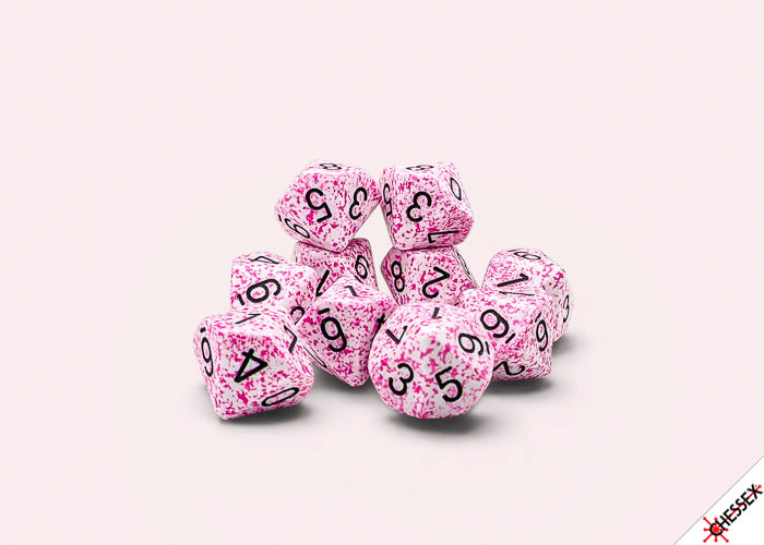 Chessex: Speckled Ten D10 Pink Set