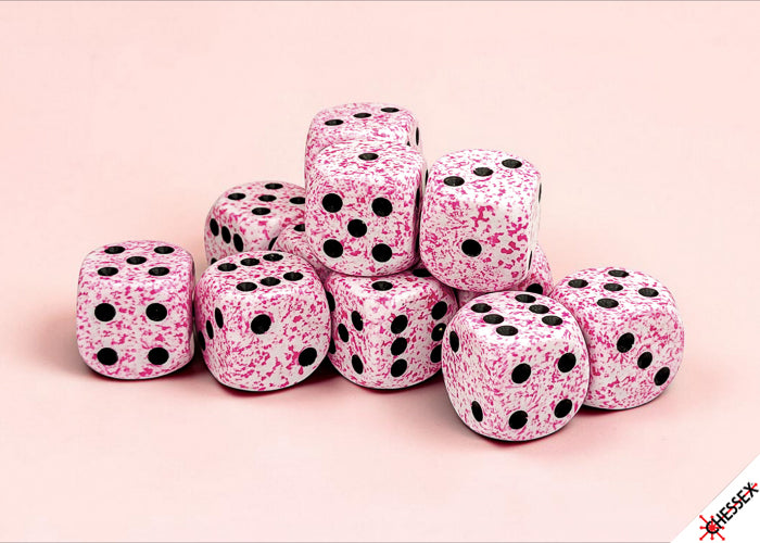 Chessex: Speckled 16mm D6 Pink Dice Block