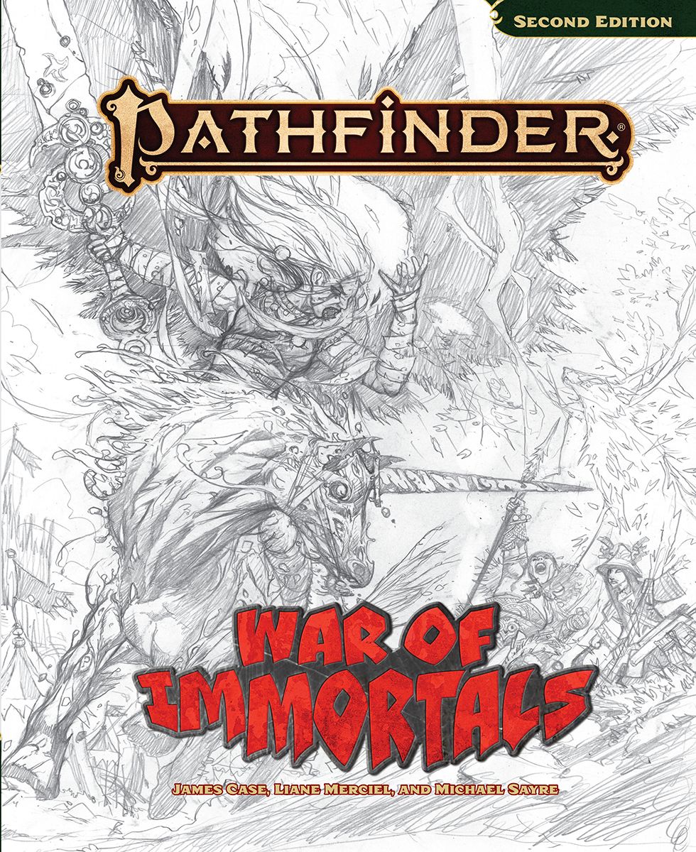 Pathfinder RPG 2E: War of Immortals Sketch Cover Edition