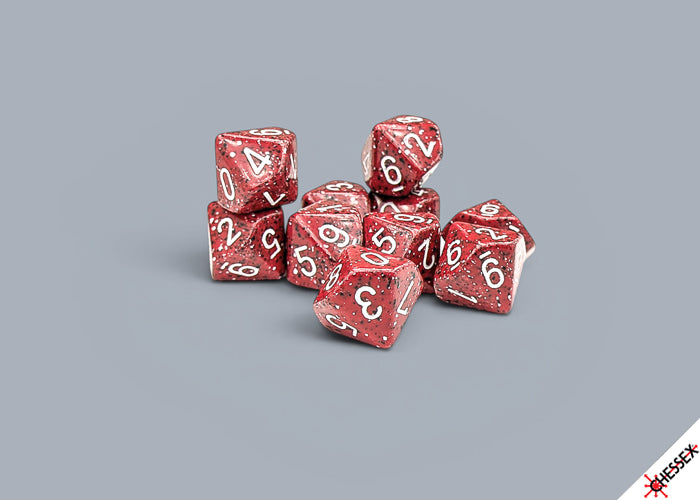 Chessex: Speckled Ten D10 Lava Stone Set