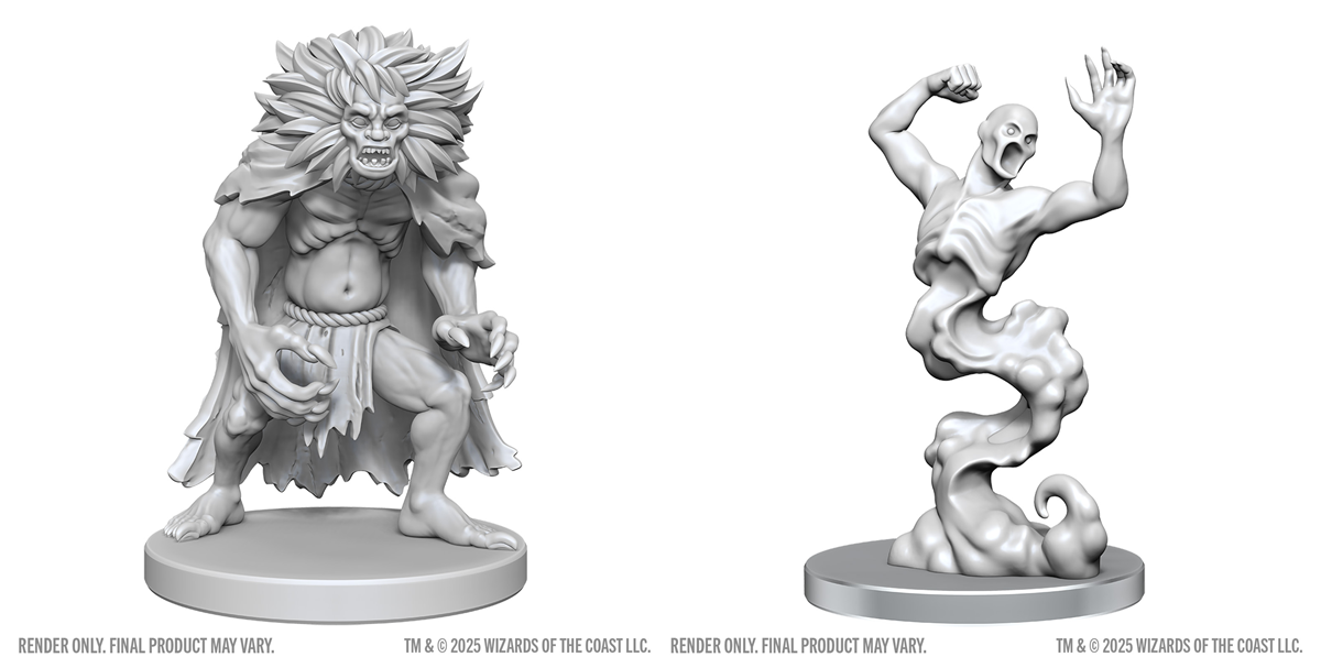 Dungeons & Dragons: Nolzur`s Marvelous Unpainted Miniatures - W28 Classic Wight & Classic Wraith