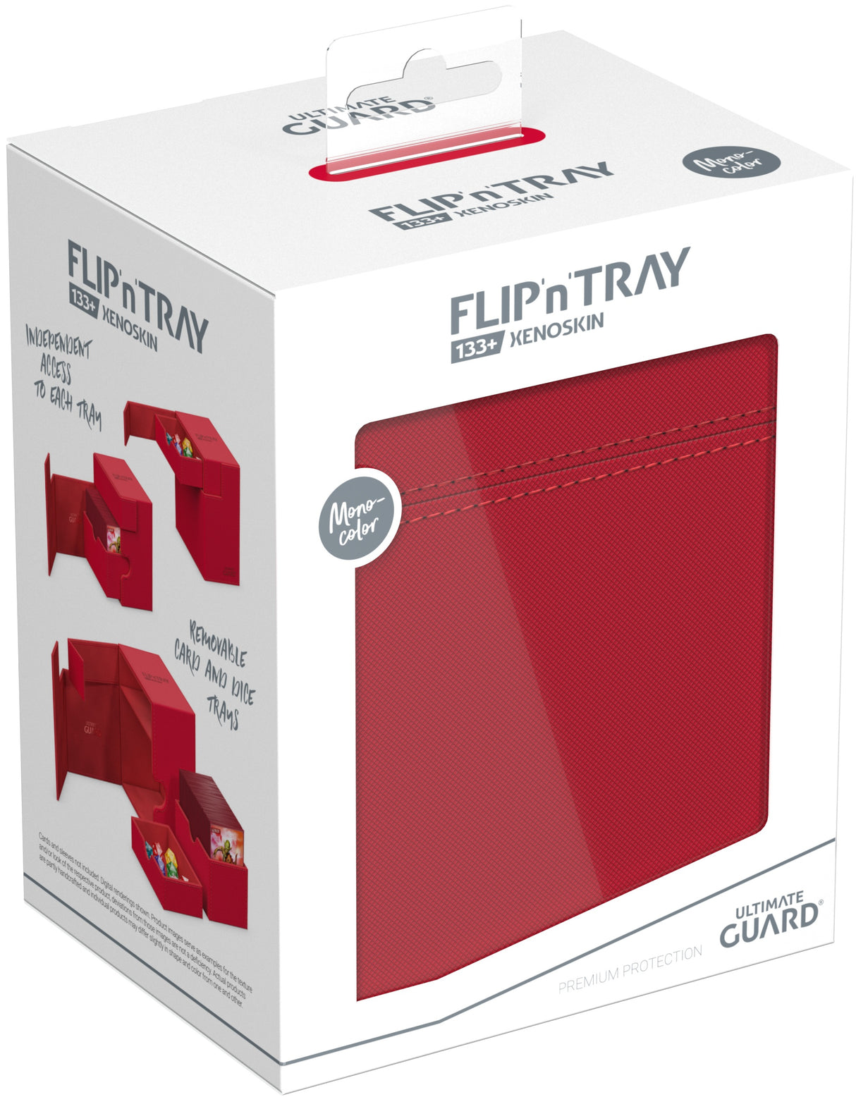 Ultimate Guard Flip n Tray Deck Case Monocolor Red 133+
