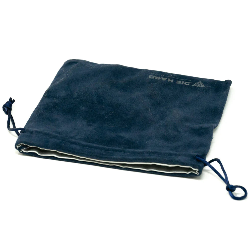 Die Hard Dice Velvet Dice Bag - Medium Navy Blue
