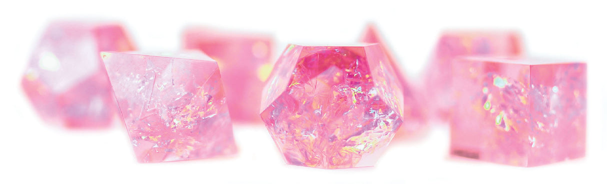 Sirius Dice RPG Dice Set (7): Sharp Pink Fairy