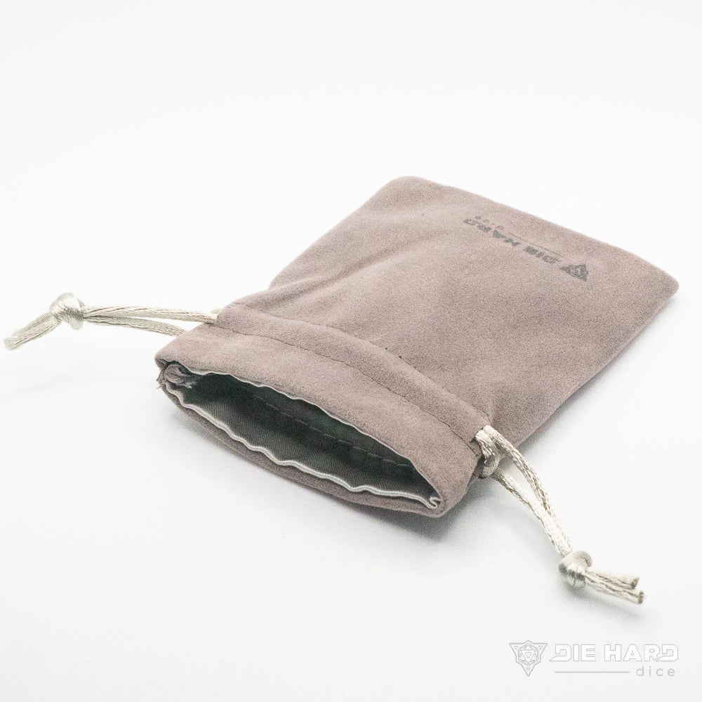Die Hard Dice: Velvet Dice Bag - Small Gray