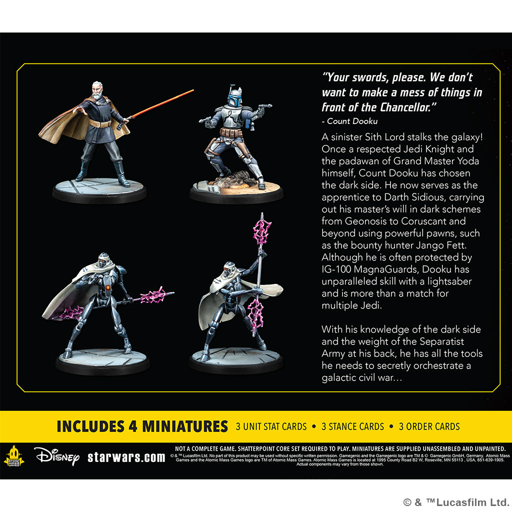 Star Wars: Shatterpoint - Twice the Pride Count Dooku Squad Pack