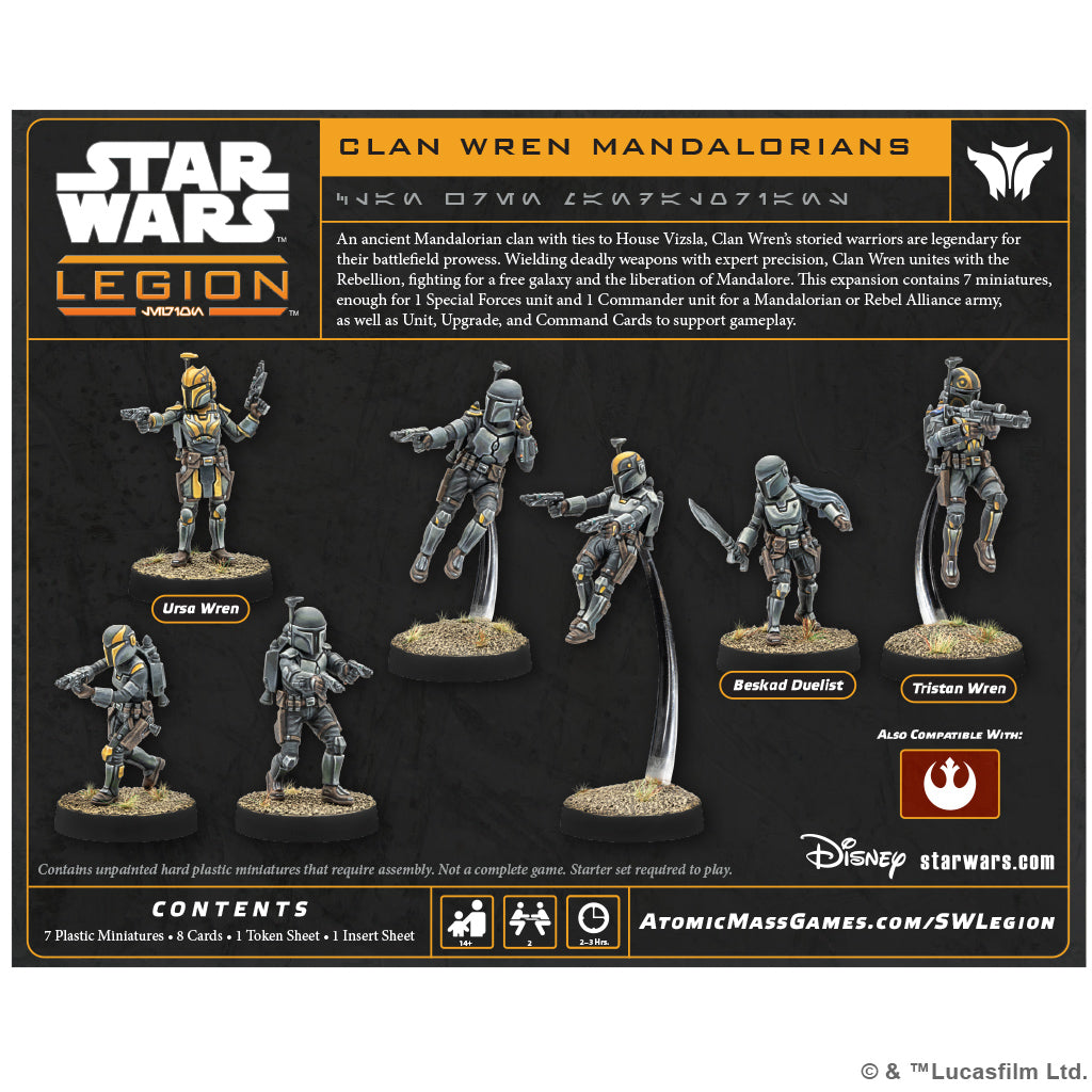 Star Wars: Legion - Clan Wren Mandalorians