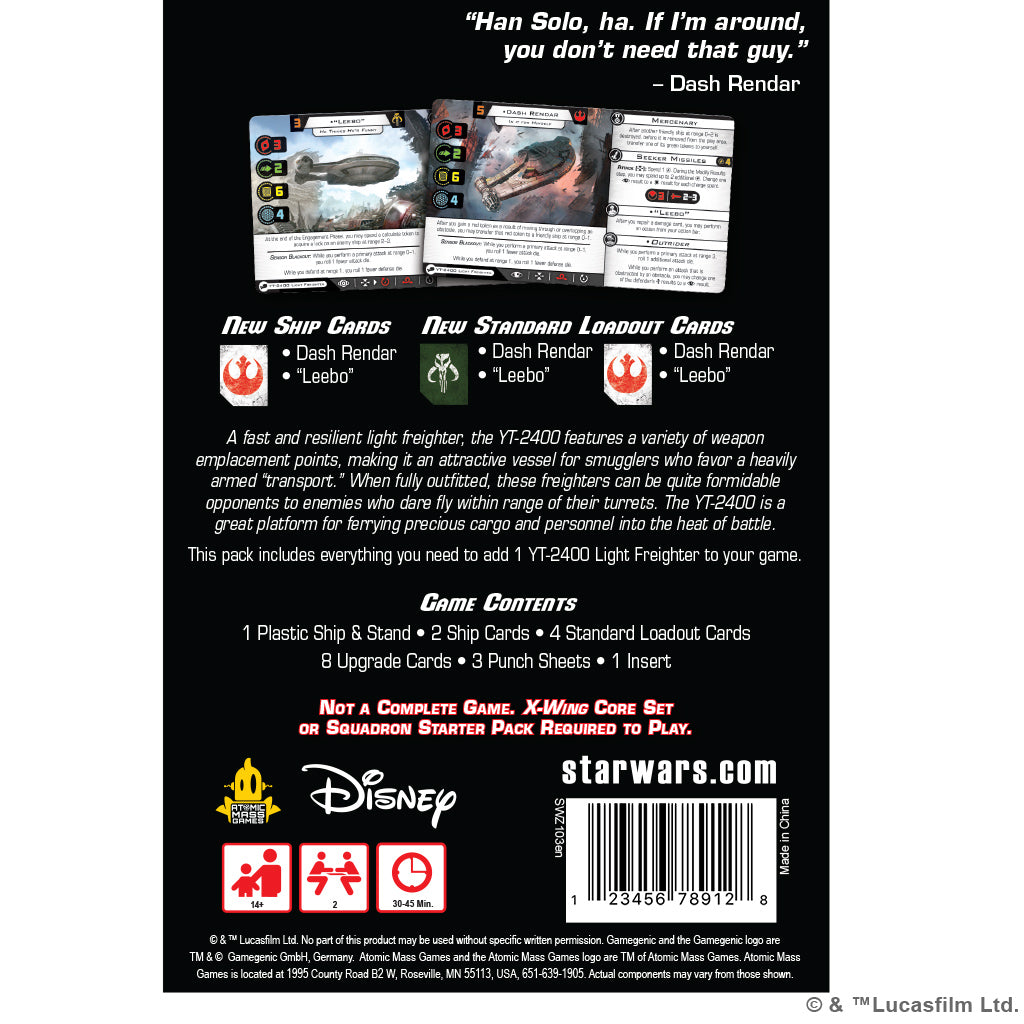 Star Wars X-Wing 2nd Edition: YT-2400 Light Freighter