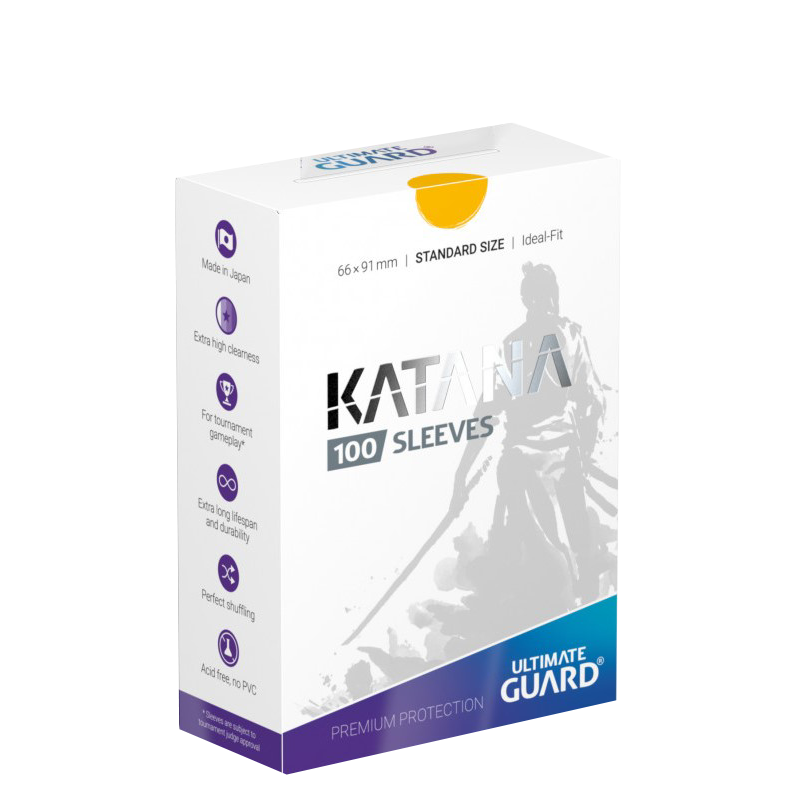 Ultimate Guard Sleeves Katana Yellow 100-Count