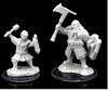 Critical Role Unpainted Miniatures: W02 Kymal Militia Brawler & Jorenn Militia Holy Axeman