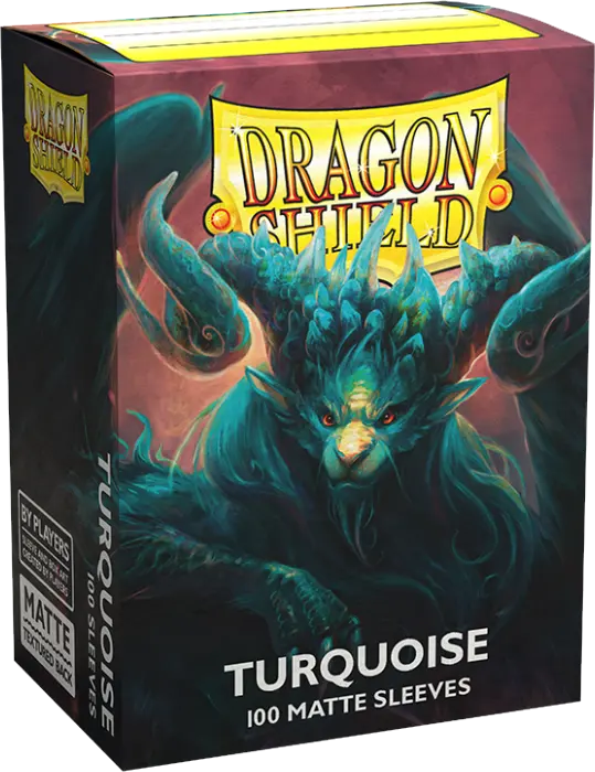 Dragon Shields: (100) Matte Turquoise