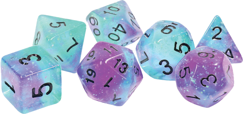 Sirius Dice RPG Set (7): Peacock Glowworm