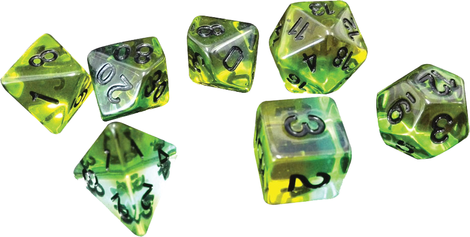 Sirius Dice RPG Dice Set (7): Mojito