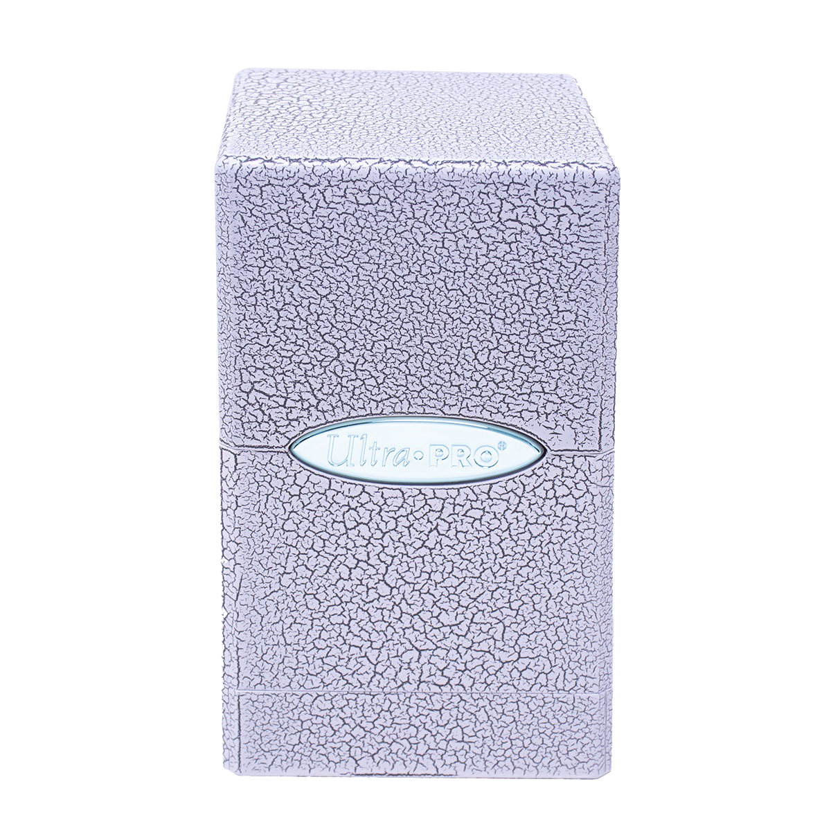 Satin Tower Deck Box: Ivory Crackle