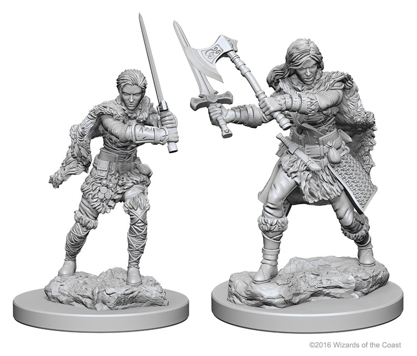 Dungeons & Dragons Nolzur's Maravelous Unpainted Miniatures: W1 Human Female Barbarian