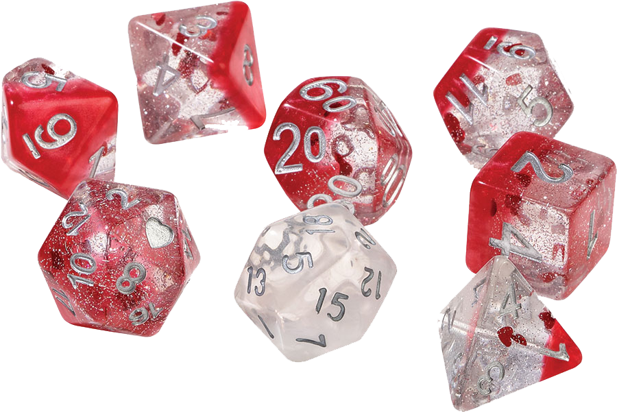 Sirius Dice RPG Set (7): Hearts