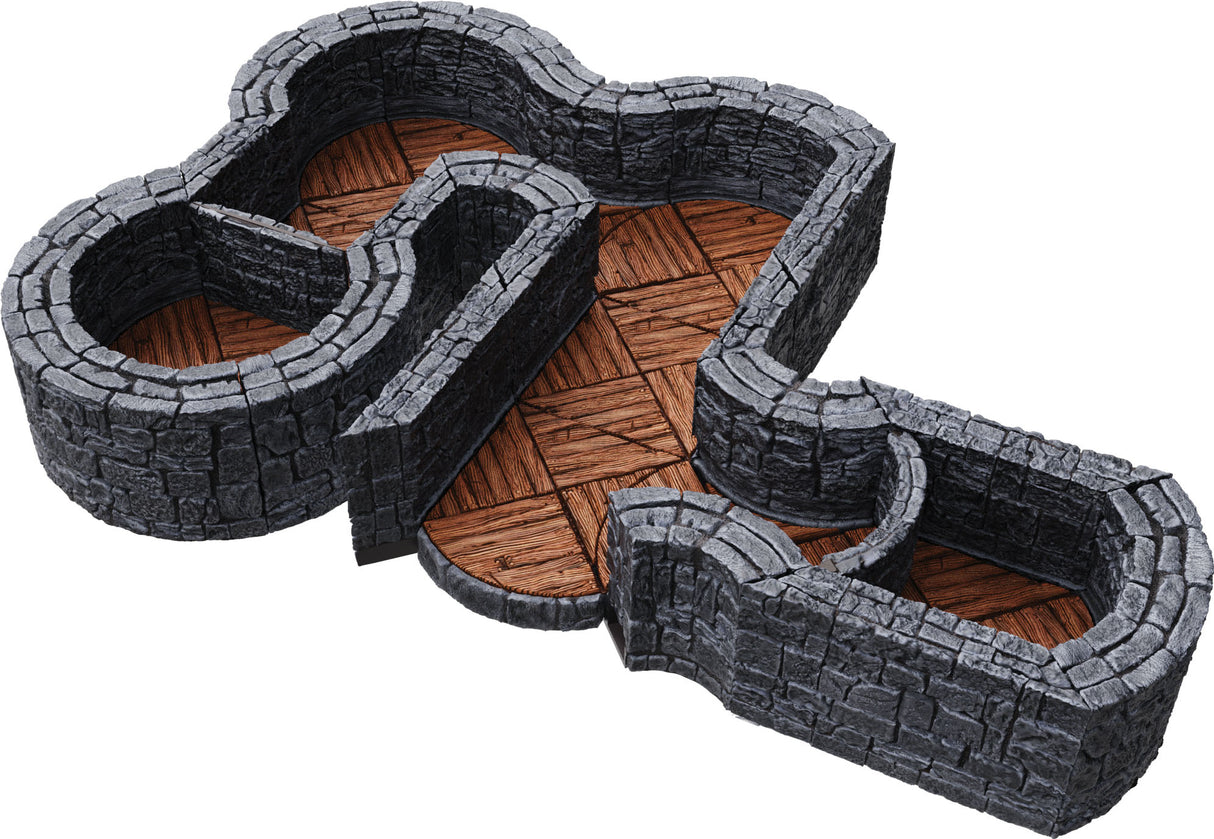 Warlock Tiles: Expansion Pack - 1 in Dungeon Angles & Curves
