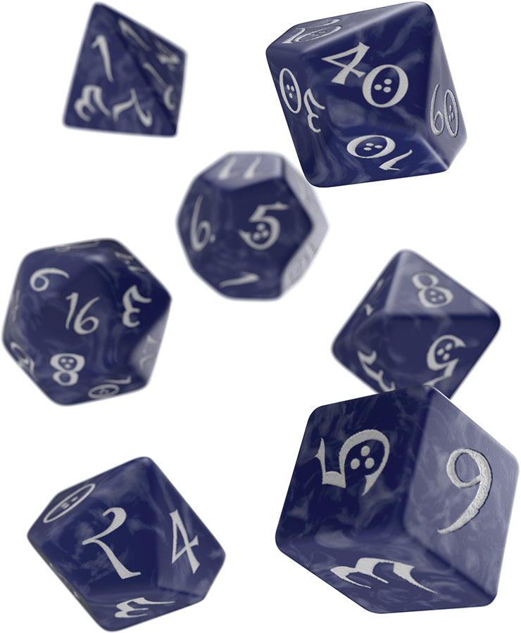 Classic RPG Dice Set Colbalt/White (7)