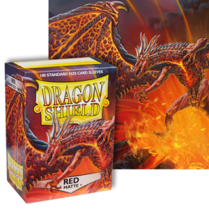 Dragon Shields: (100) Matte Red